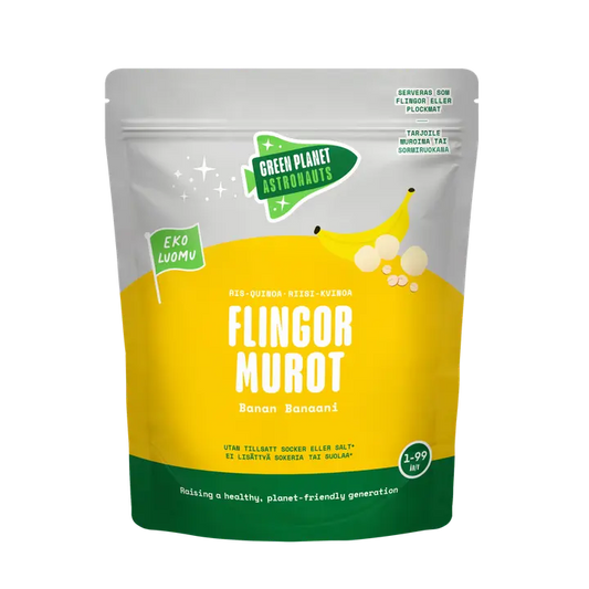 Green Planet Astronauts LUOMU Kvinoamurot Banaani 100g 12kk+｜Green Planet Astronauts 有机藜麦松饼香蕉 100 克 12 个月+