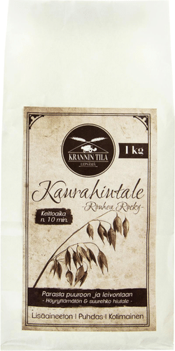 Krannin Tila 1kg kaurahiutale rouhea rocky｜None Krannin Tila 1kg 粗粒燕麦片 rocky