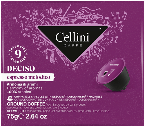 Cellini Dolce Gusto Capsules Deciso kahvikapseli 10 kpl｜Cellini Dolce Gusto 胶囊 Deciso 咖啡胶囊 10 kpl