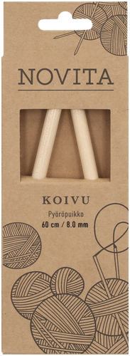 Novita 桦木环形针60厘米 8mm