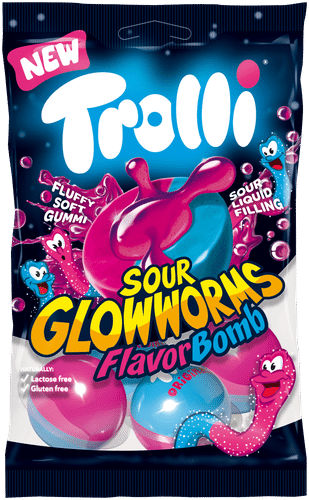 Trolli Flavor Bomb 酸味发光虫糖果袋 75g