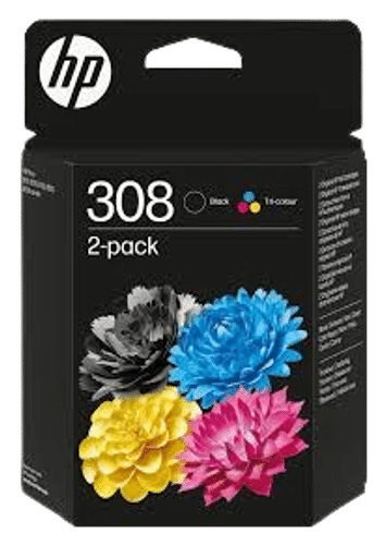 HP mustepatruuna 308 neliväri combo