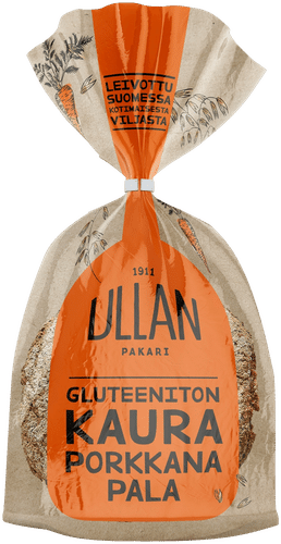 Ullan Pakari Gluteeniton Kauraporkkanapala 270g｜Ullan Pakari 无麸质燕麦胡萝卜面包块 270g
