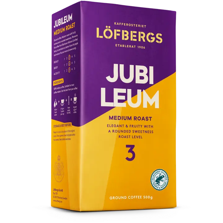 Löfbergs Jubileum Suodatinkahvi 500g Rainforest alliance｜Löfbergs Jubilee 过滤咖啡 500g 雨林联盟