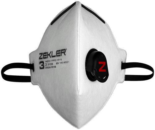 Zekler 1403-P3V hengityssuojain venttiilillä 3kpl
