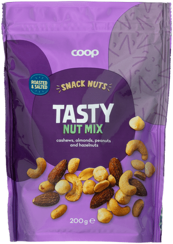Coop 烘烤咸味混合坚果 200 g｜Coop Nut Mix roasted & salted pähkinäsekoitus 200 g