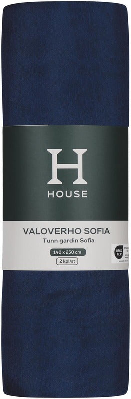 House 遮光帘 Sofia 140x250厘米 2件 海军蓝