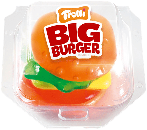 Trolli 巨无霸汉堡50克糖果｜Trolli Mega Burger 50g hampurilaiskarkki