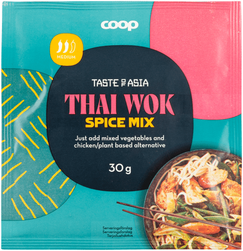 Coop 亚洲风味泰式炒锅调味料 30 g｜Coop Taste of Asia Thai Wok mausteseos 30 g