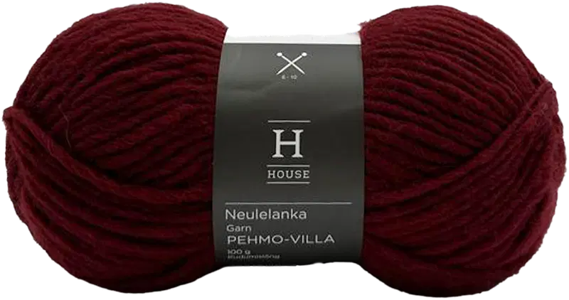 House 线 Pehmovilla 112706 100克 酒红色 10835｜House lanka Pehmovilla 112706 100 g Wine Red 10835