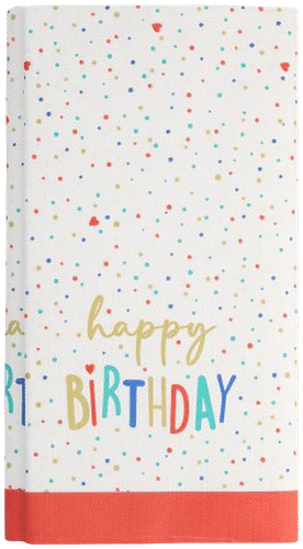 Pöytäliina, paperia 120 cm x 180 cm "Happy Birthday"