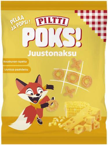 Piltti POKS! 42g奶酪玉米条｜PILTTI POKS! 42g Juustonaksu