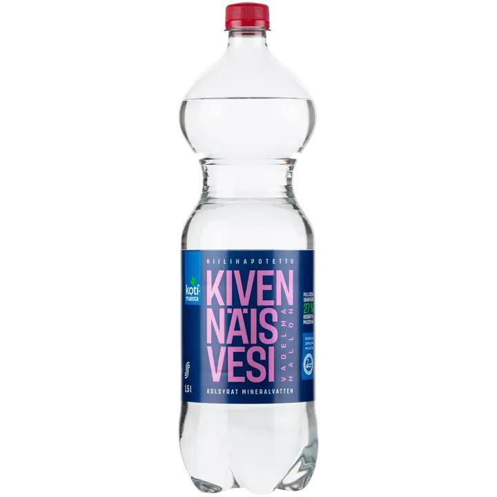 Kotimaista Kivennäisvesi vadelma kevyesti hiilihapotettu 1,5l｜Kotimaista 矿泉水覆盆子轻度碳酸 1,5l