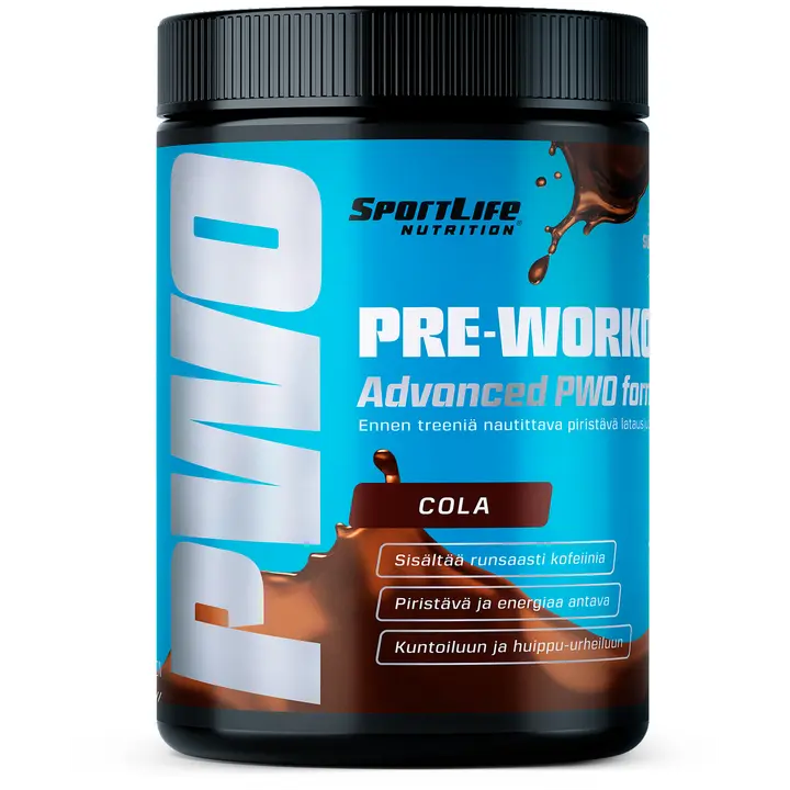 SportLife Nutrition Pre-Workout 250g cola Tehonlisäysjuomajauhe-Sportlife Nutrition 锻炼前 250 克可乐能量饮料粉