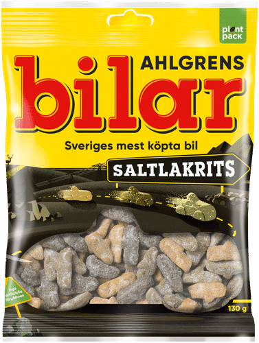 Leaf 阿赫尔格伦斯汽车造型咸甘草糖混合装 130g｜Ahlgrens Bilar Saltlakrits makeissekoitus 130g