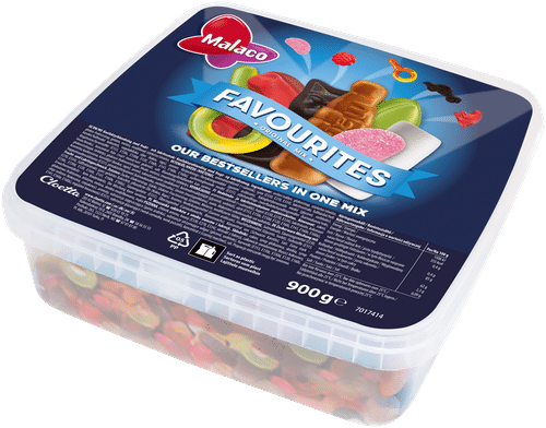 Malaco 最爱糖果混合装 900g｜Malaco Favourites makeissekoitus 900g