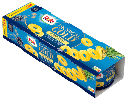 3x227/139g Dole Tropical Gold Ananasviipaleita mehussa 3-pack