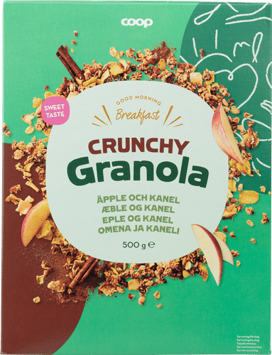 Coop crunchy granola omena ja kaneli 500 g｜Coop 苹果与肉桂脆格兰诺拉 500 g