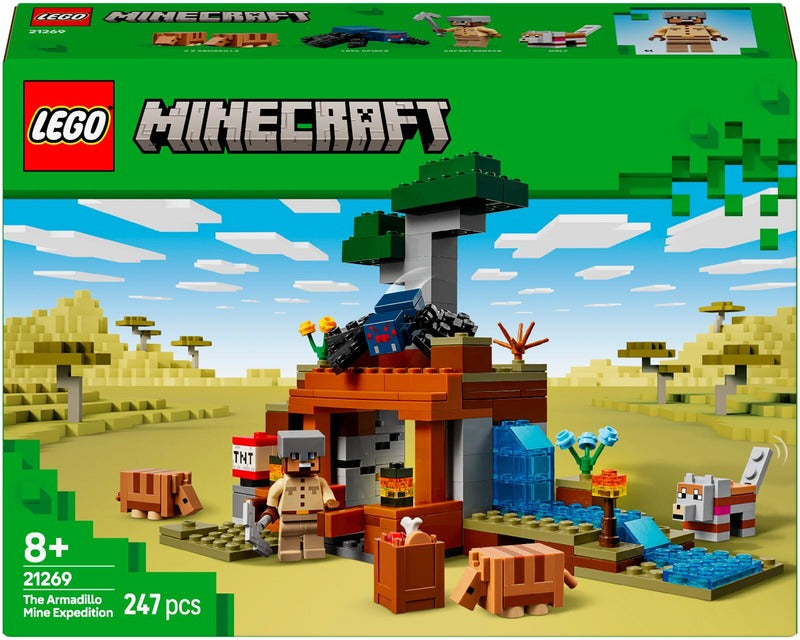 LEGO 犰狳矿洞｜LEGO® Minecraft 21269 Vyötiäisen kaivos