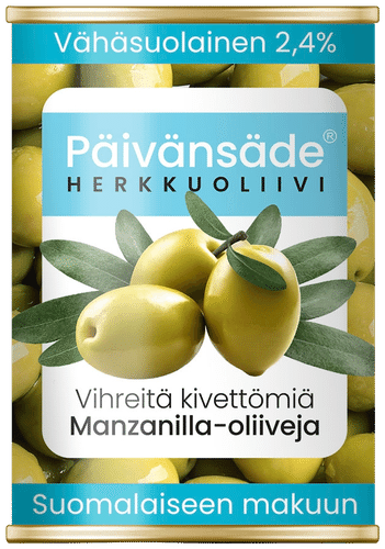 Päivänsäde 美味绿橄榄（去核、低盐）300g/130g