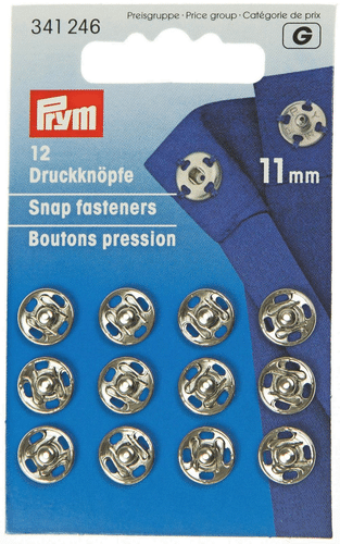 Prym 缝制按扣 镀镍 11mm