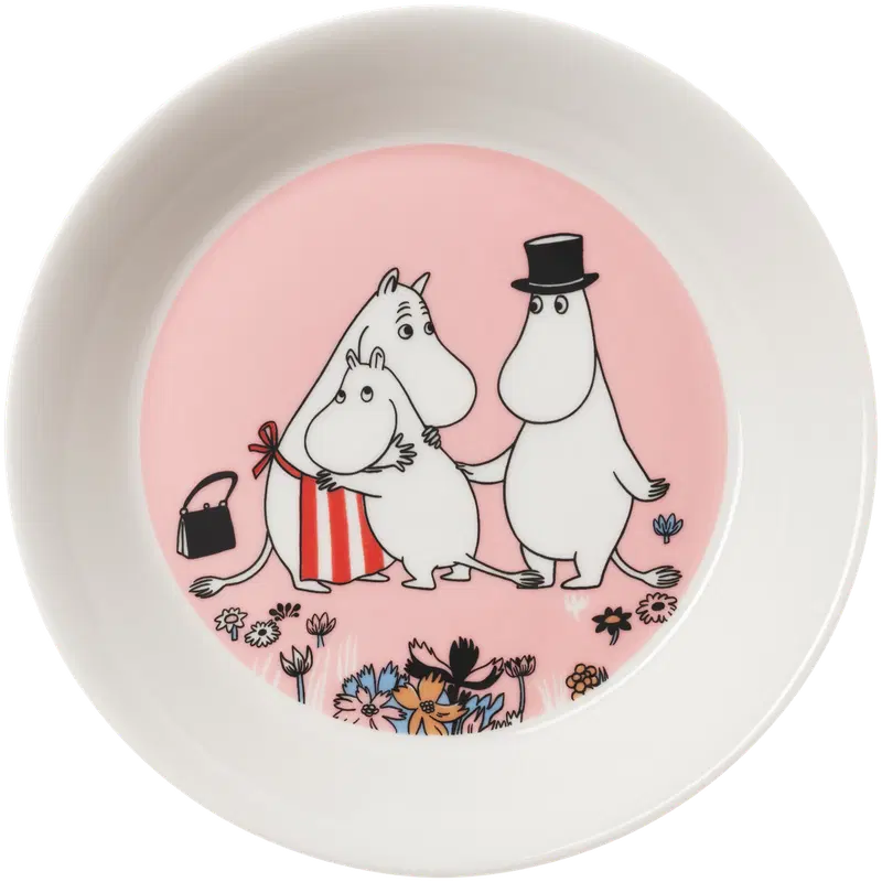 Moomin Arabia 姆明一家在一起 盘子 15cm｜Moomin Arabia Muumi Perheen parissa lautanen 15cm