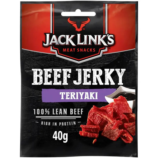 Jack Link's Beef Jerky Teriayki maustettuja ja kuivattuja naudanlihasuikaleita 40g-Jack Link's 牛肉干 Teriayki 调味牛肉条 40g