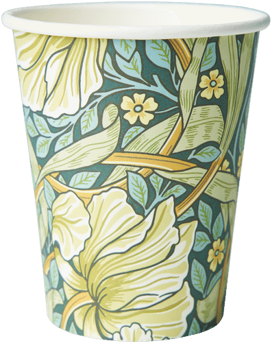 William Morris 热饮杯250ml 16x10个 FSC Pimpernel 绿色｜William Morris Kuumakuppi 250ml 16x10kpl FSC Pimpernel vihreä