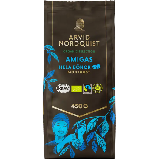 Arvid Nordquist Selection 450g Amigas pavut Luomu, Fairtrade｜Arvid Nordquist 精选 450 克 Amigas 豆 有机，公平贸易