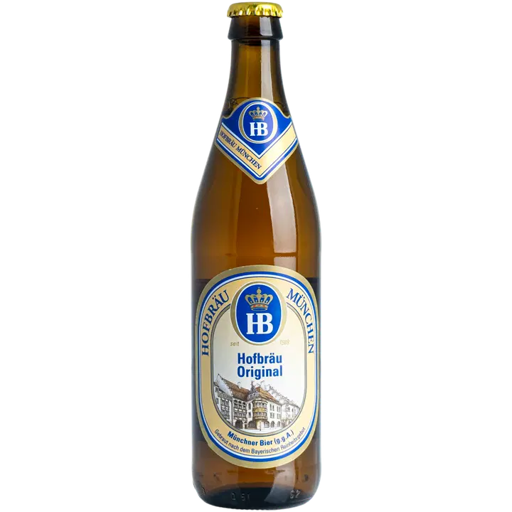 HOFBRÄU ORIGINAL LAGER 50cl plo 5.1%｜HOFBRÄU 原味饮料 50cl plo 5.1%