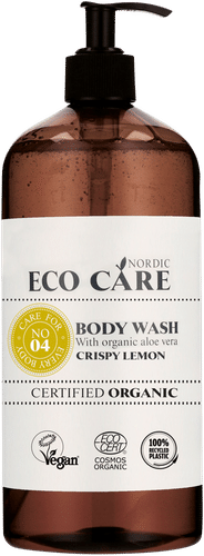 Eco Care Nordic 有机身体沐浴露 清新柠檬 1000ml｜Eco Care Nordic Org. Body Wash Crispy Lemon suihkusaippua 1000ml