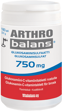 Arthrobalans 750毫克葡萄糖胺 180片｜Arthrobalans 750 mg Glukosamiini 180 tabl.