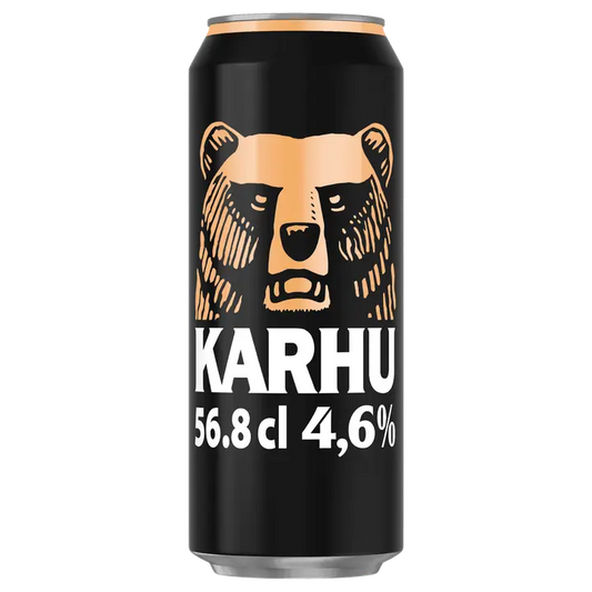 Karhu Lager olut 4,6 til-% tölkki 0,568 L｜Karhu 4.6 vol% 罐装饮料 0,568 L