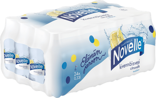 Hartwall Novelle 24 x Hartwall Novelle Citronelle 矿泉水 0,33 l
