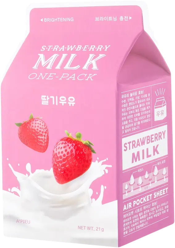 A'PIEU 草莓牛奶单包装｜A'Pieu Strawberry Milk One-Pack
