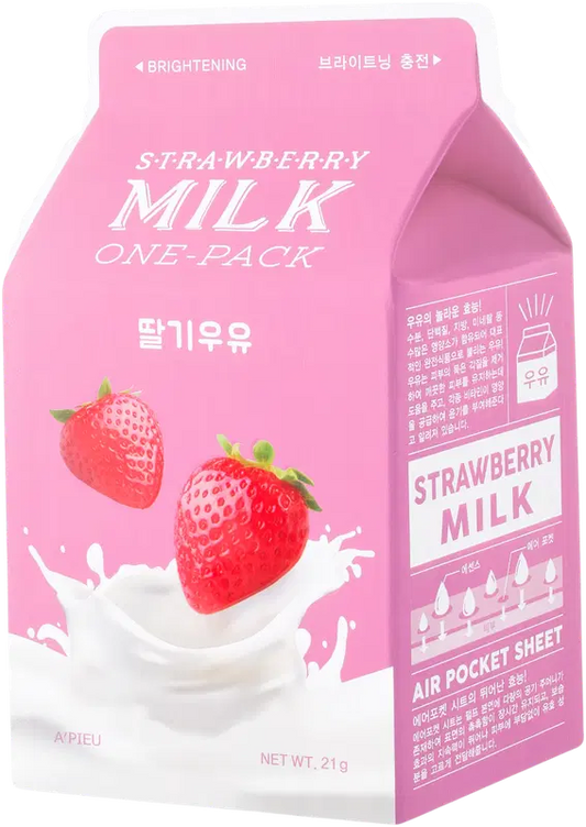 A'PIEU 草莓牛奶单包装｜A'Pieu Strawberry Milk One-Pack