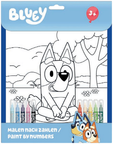 Bluey maalaa numeroittain