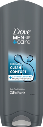 Dove Men+Care Clean Comfort沐浴露，有效清除细菌并护理肌肤 250 ML