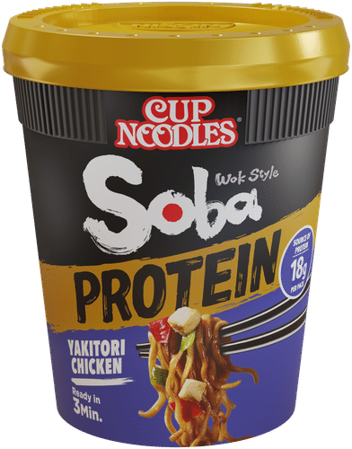 Nissin Soba 杯面 蛋白鸡肉串味 90g 速食面