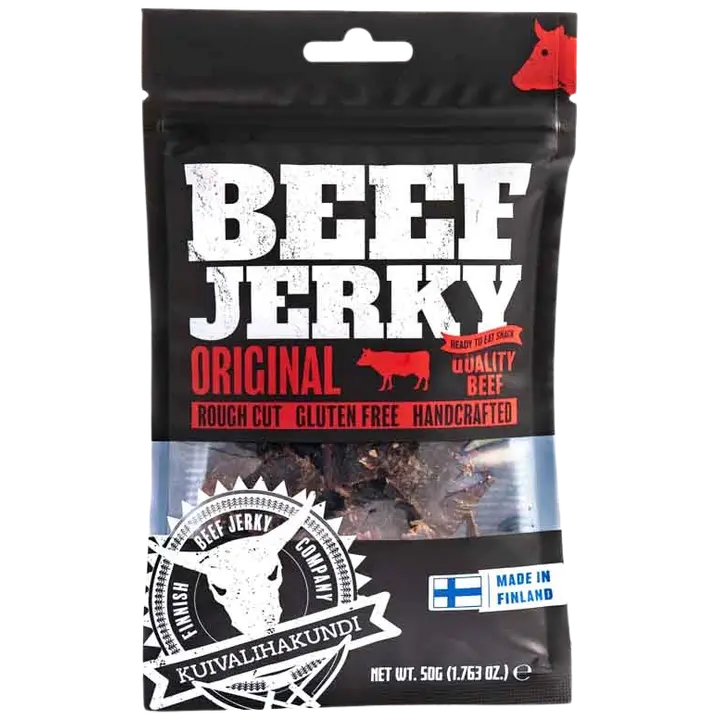 Kuivalihakundi Beef Jerky Original 50g-Kuivalihakundi 原味牛肉干 50g