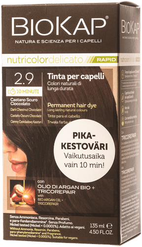 Biokap nutricolor delicato rapid 2.9 dark chestnut chocolate