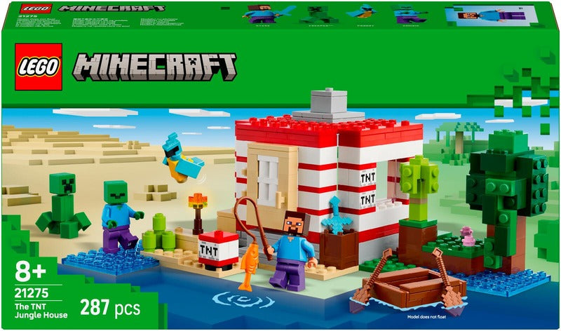 LEGO TNT丛林屋｜LEGO® Minecraft 21275 TNT-viidakkotalo