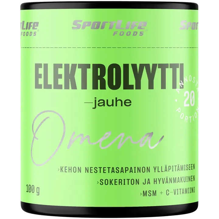 SportLife Foods - Elektrolyyttijauhe 100g Omena-Sportlife Nutrition SportLife Foods - 电解质粉 100 克 苹果
