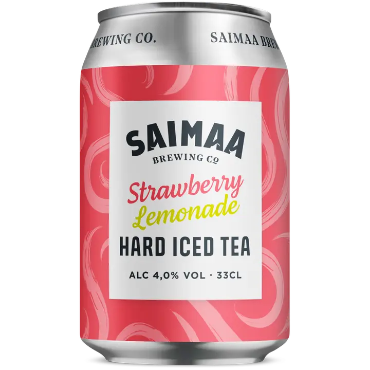 Saimaa Hard Iced Tea Strawberry Lemonade 4,0% 0,33l tölkki｜Saimaa 硬冰茶草莓柠檬水 4.0% 0.33l 罐装
