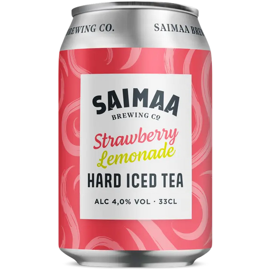 Saimaa Hard Iced Tea Strawberry Lemonade 4,0% 0,33l tölkki｜Saimaa 硬冰茶草莓柠檬水 4.0% 0.33l 罐装