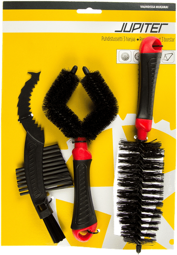 Jupiter polkupyörän puhdistussetti 3 harjaa KT-720