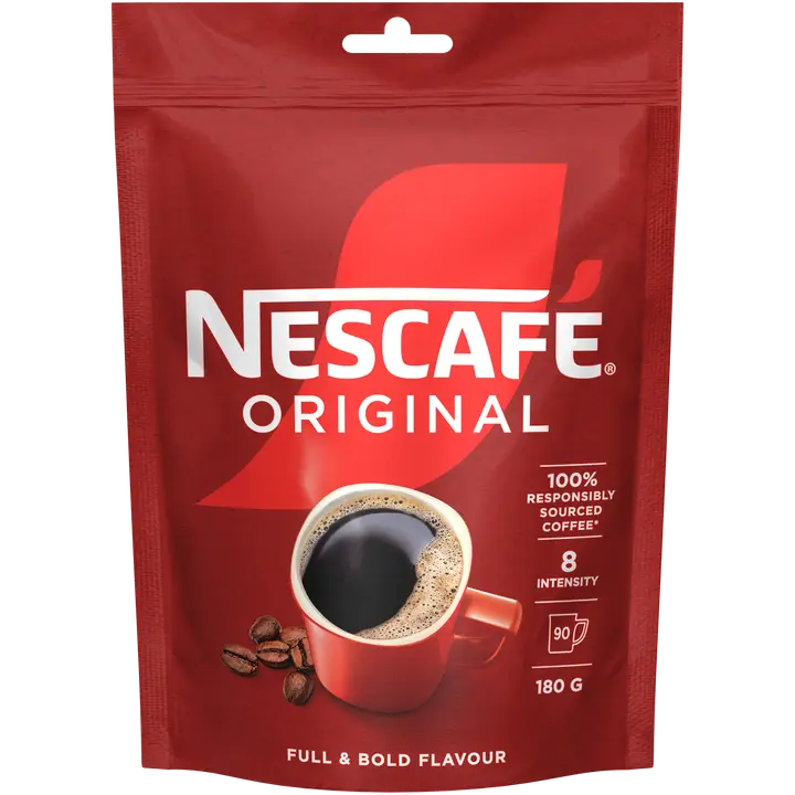 Nescafé Original 180g pikakahvi täyttöpussi｜Nescafé 原装180克速溶咖啡补充袋