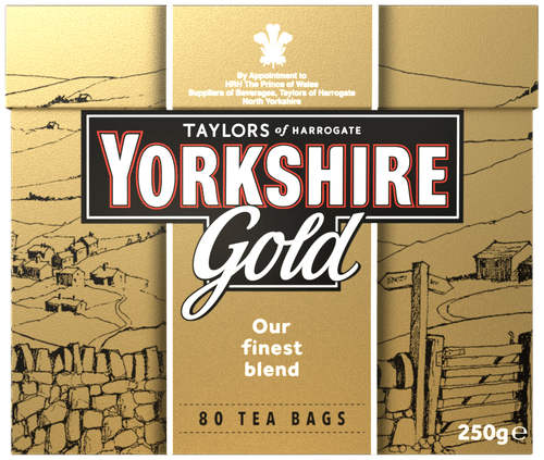 Taylors of Harrogate Yorkshire Gold musta pussitee 80ps｜TAYLORS OF HARROGATE 约克郡金红茶袋 80 包