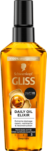 Schwarzkopf Gliss 每日精华油护理油 75 ml｜Schwarzkopf Gliss Daily Oil Elixir hoitoöljy 75 ml