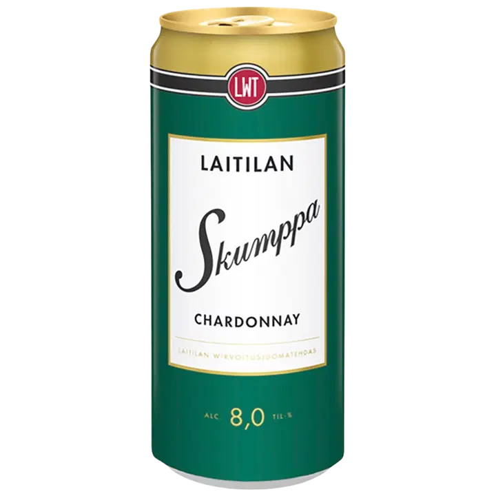 Laitilan Skumppa Chardonnay 8,0% 0,33L viinipohjainen juoma｜Laitilan Skumpa 霞多丽 8.0% 0.33L 葡萄饮品饮料